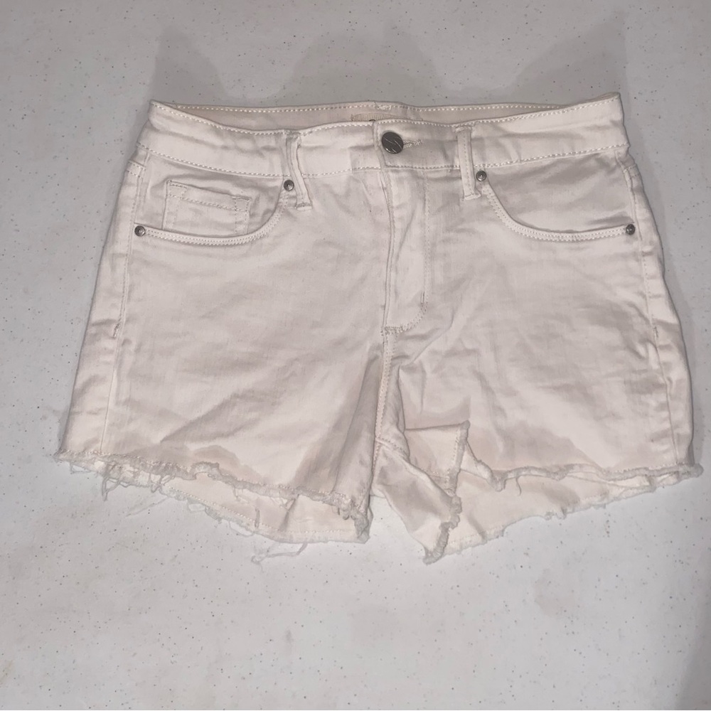 Jessica Simpson White Cutoff Jeans Shorts Size 27 Kiss Me Denim Shorts